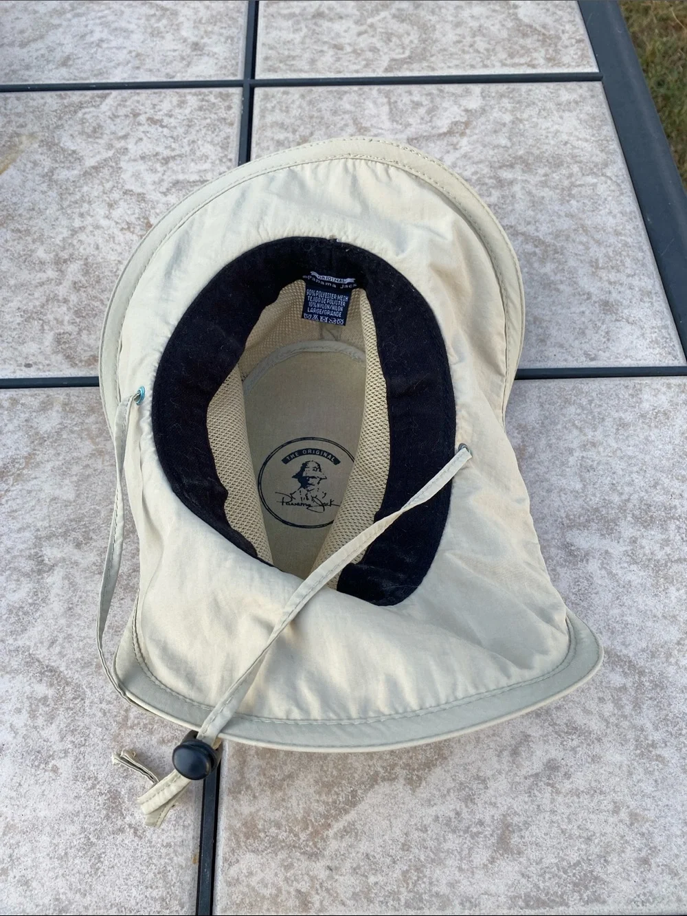 The Original Panama Jack Mesh Crown Safari Sun Hat Men's Large Beige #31905